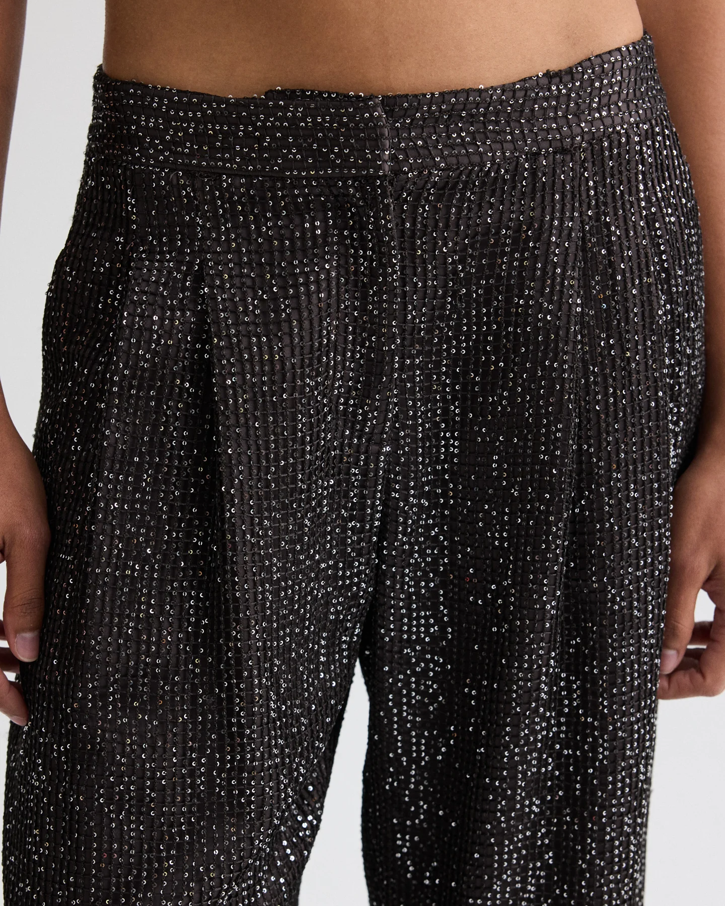 Sulli Pant in Mini Sequin Netting - Image 3