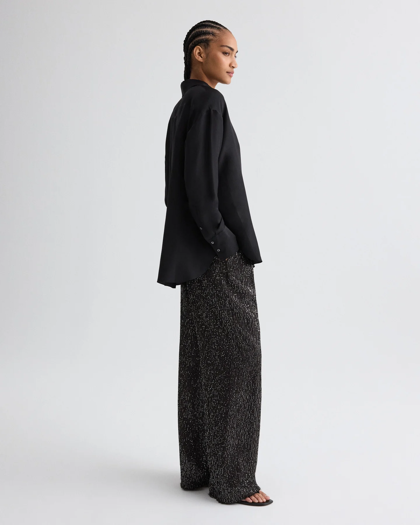 Sulli Pant in Mini Sequin Netting - Image 4
