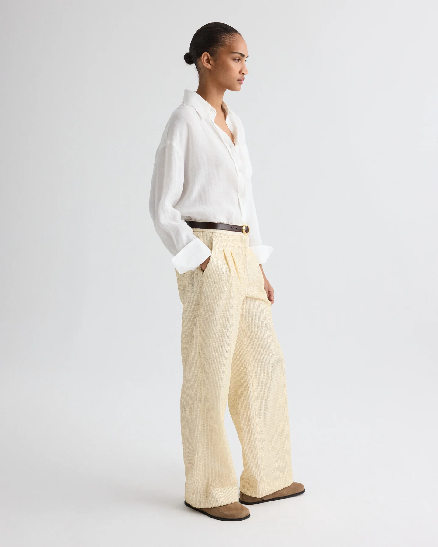 Sulli Pant in Mini Sequin Netting - Image 3