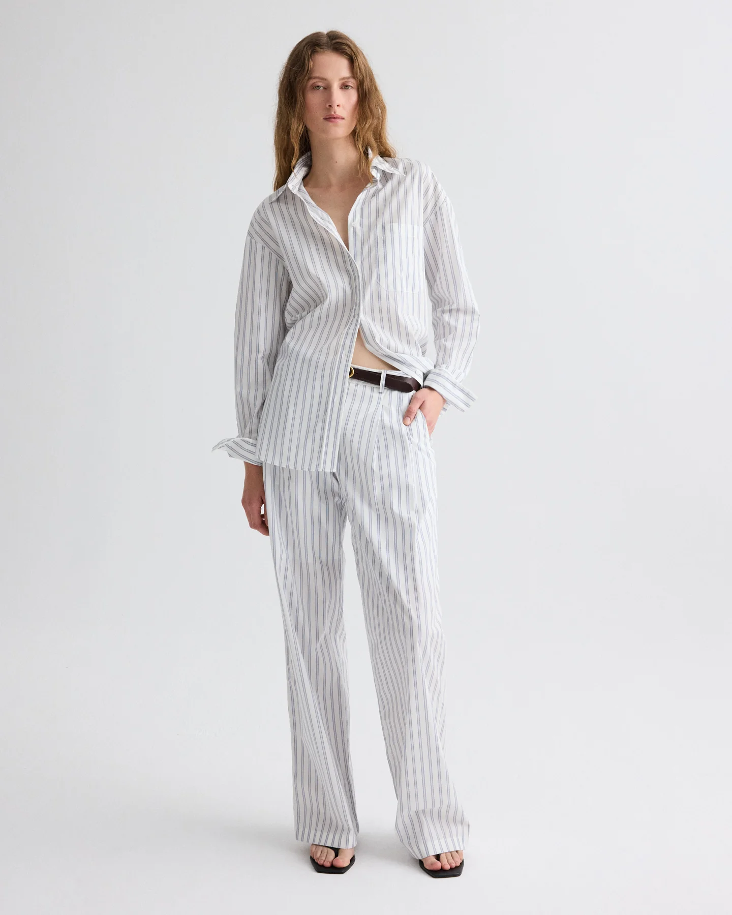 Sulli Pant in Hairline Stripe - Image 2