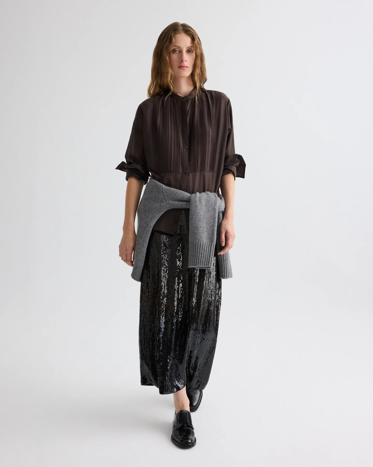 Sylkie Skirt in Fishscale Sequins - Image 3