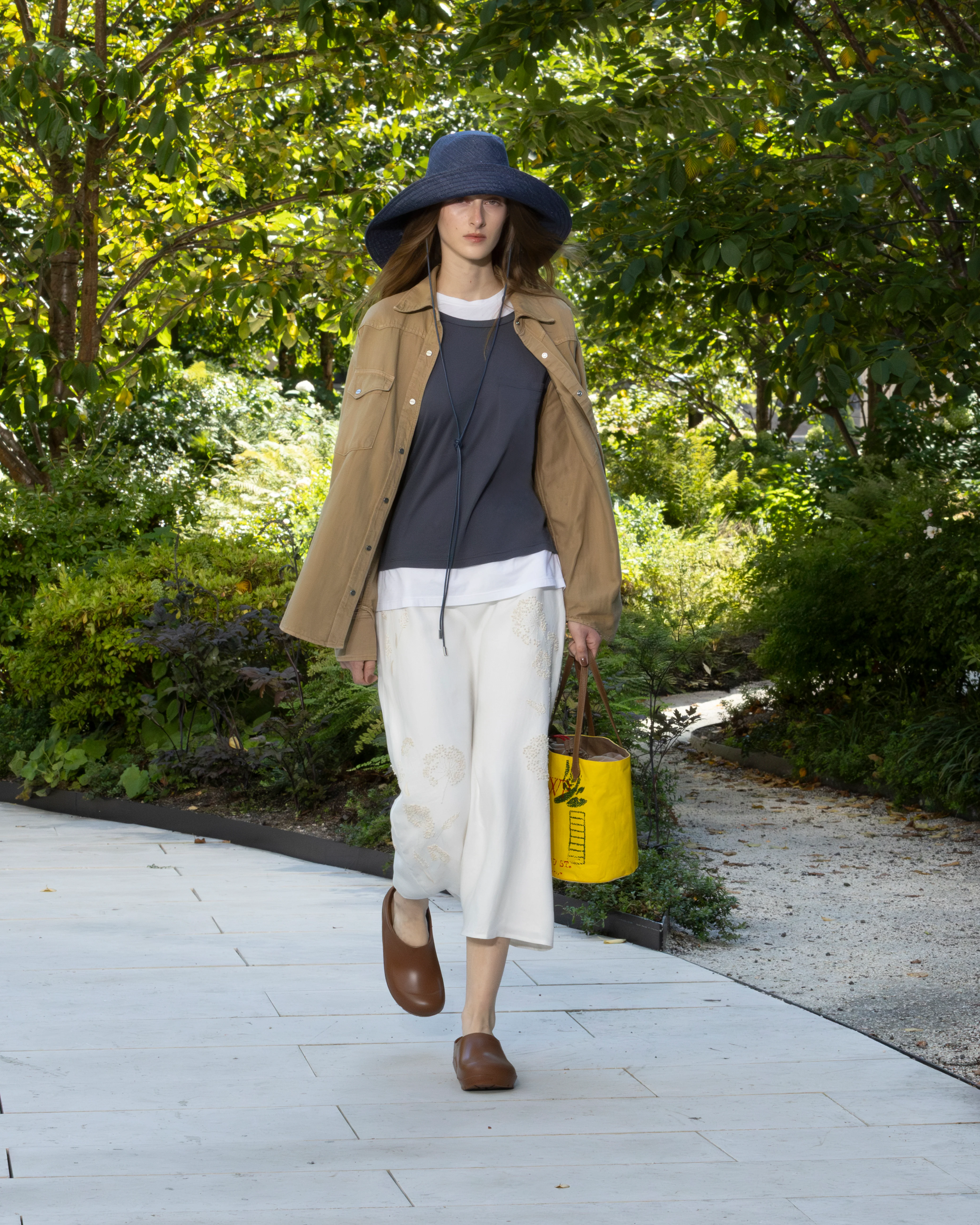 The A-Line Skirt in Embroidered Washed Linen - Image 2
