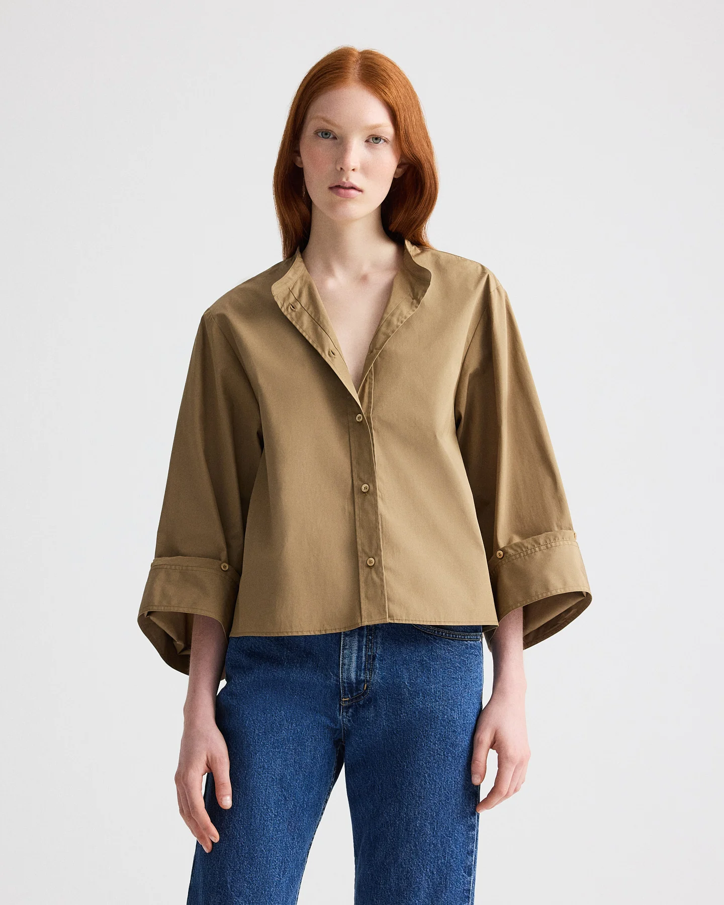 The Beau Shirt in Cotton Shirting