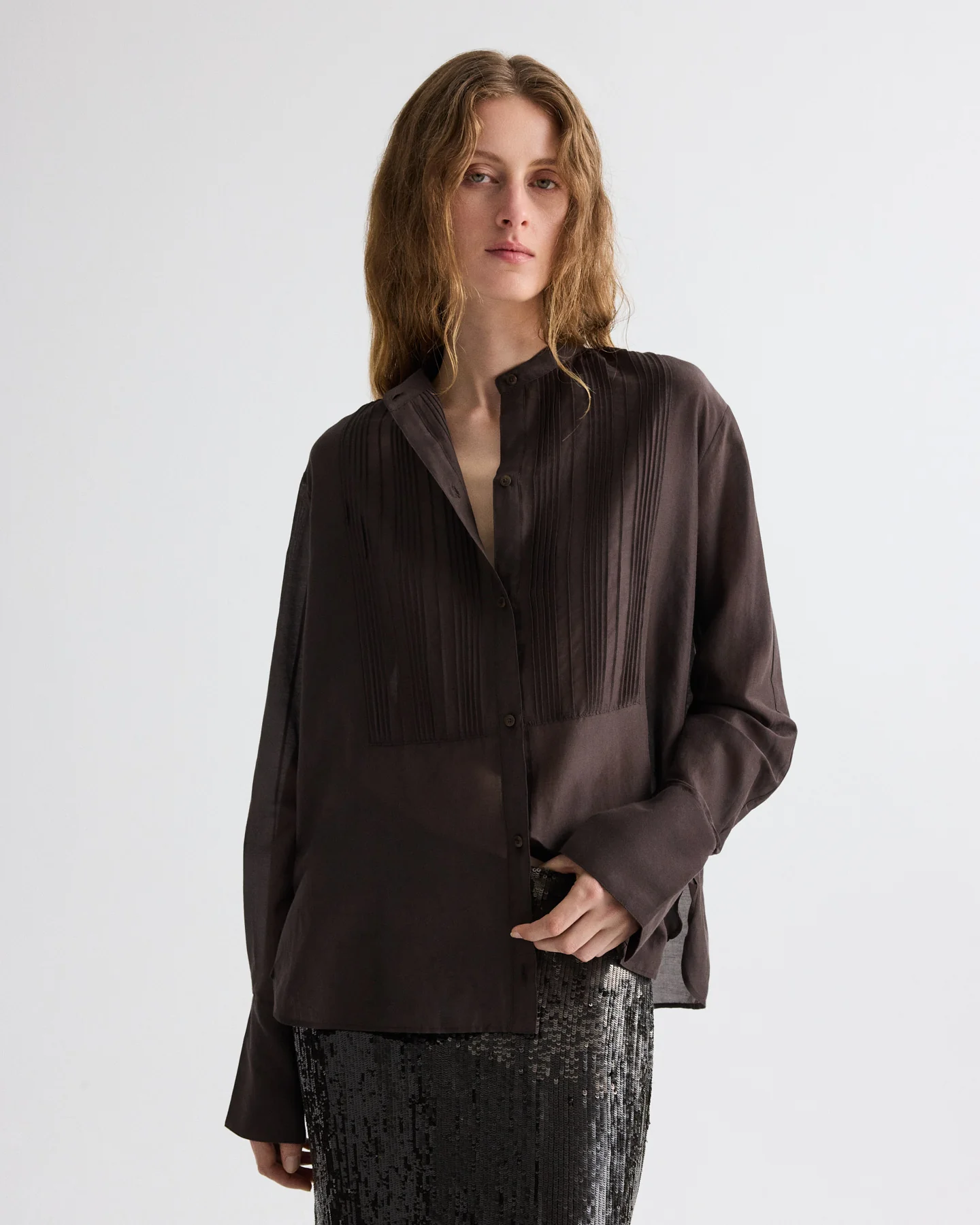 The Night Before Top in Cotton Silk Organza