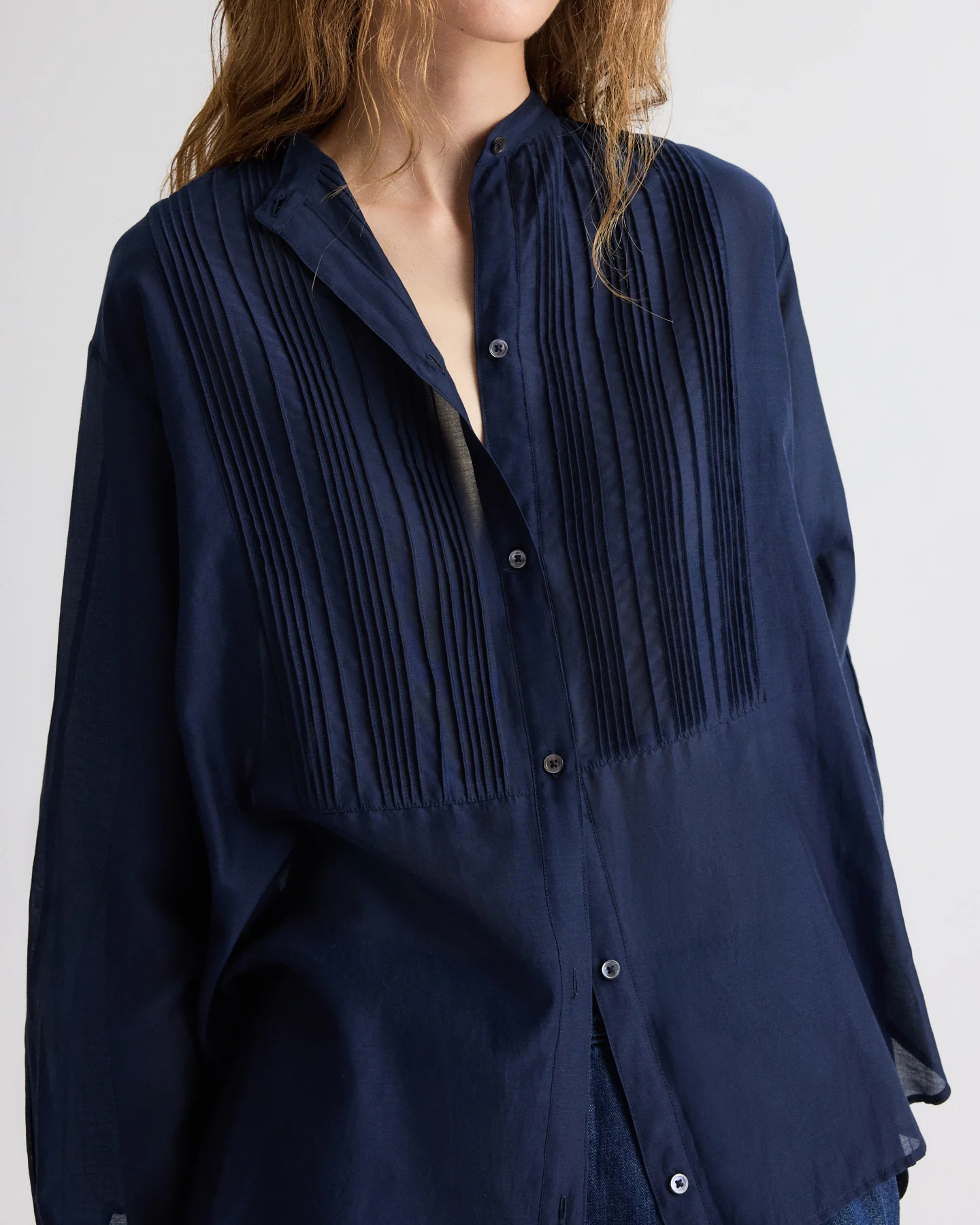 The Night Before Top in Cotton Silk Organza