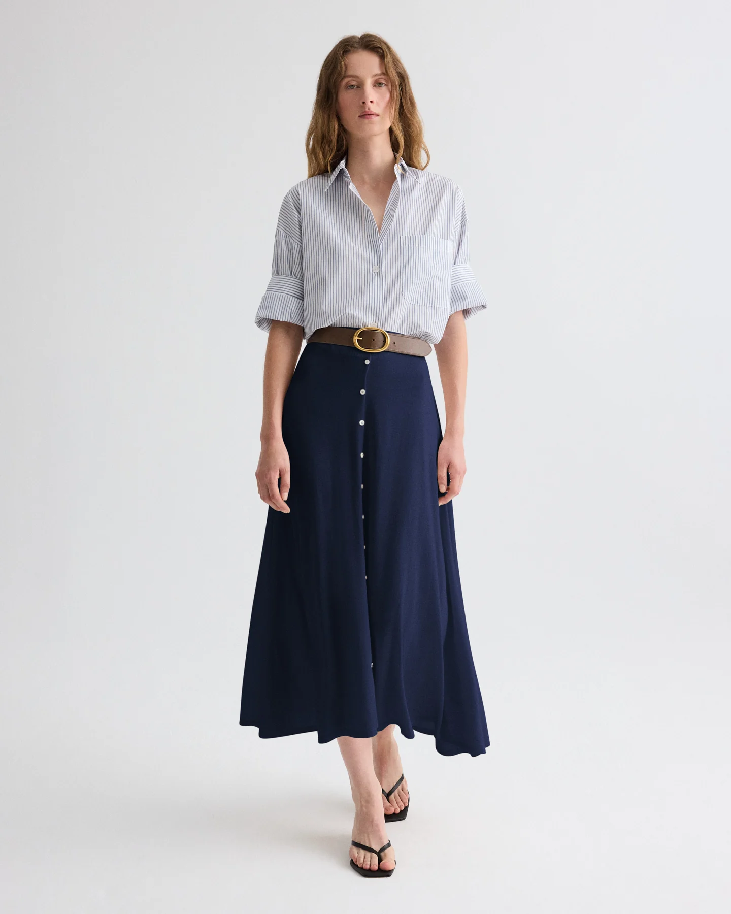 The Skirted One Skirt in Wool Silk - Image 4