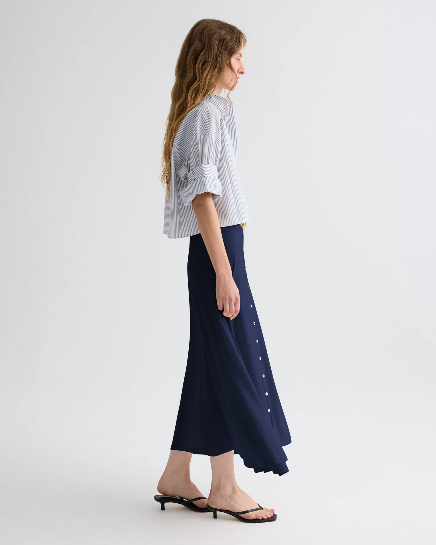 The Skirted One Skirt in Wool Silk - Image 5