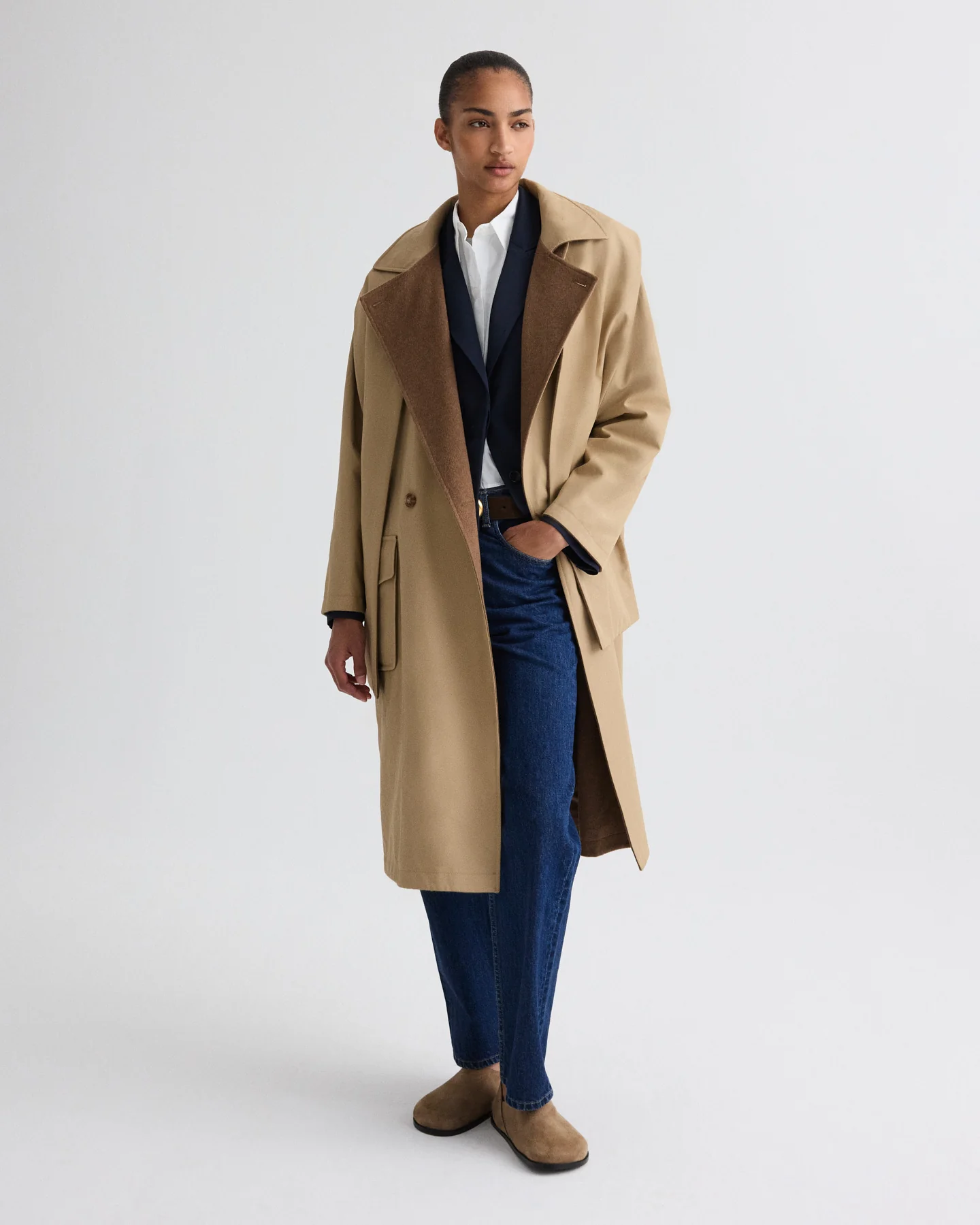 The Reversible Wrap Around Trench in Cashmere - Image 2