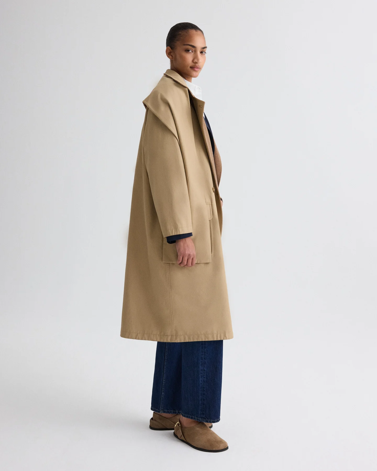 The Reversible Wrap Around Trench in Cashmere - Image 4