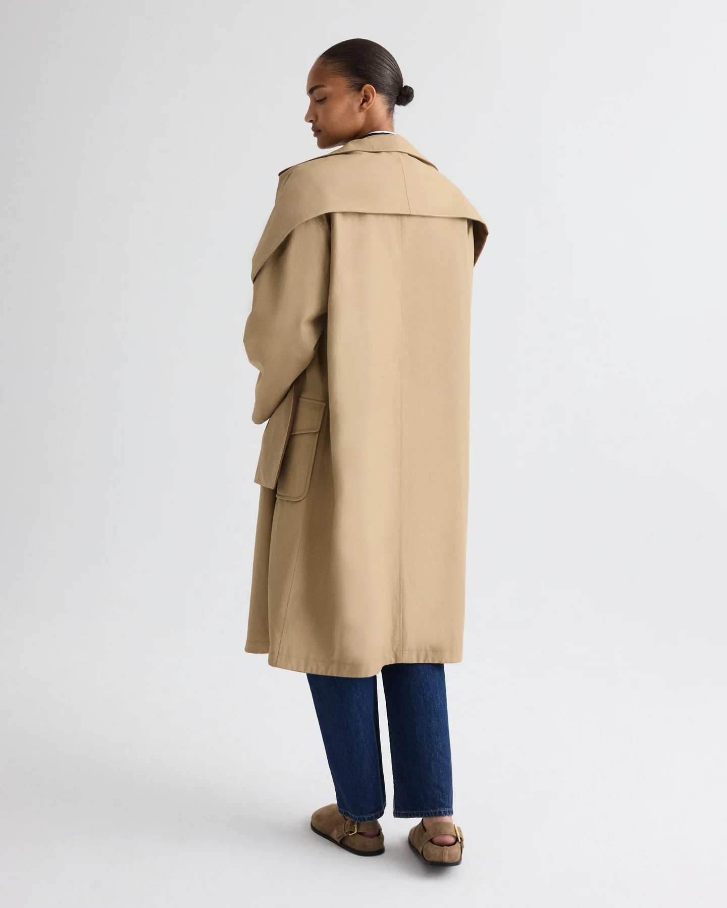 The Reversible Wrap Around Trench in Cashmere - Image 6