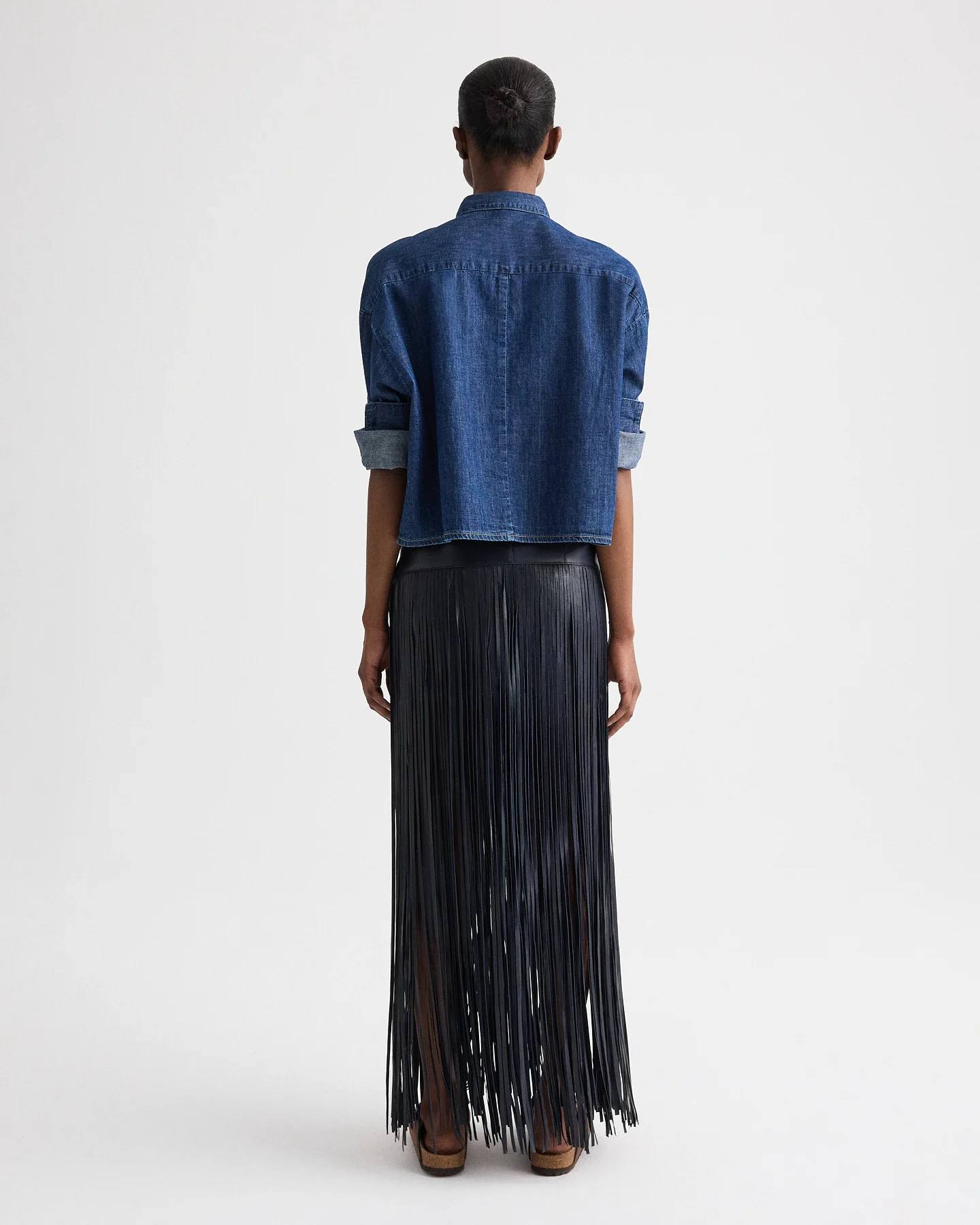 Tie One On Shirt in Denim Shirting - Image 5