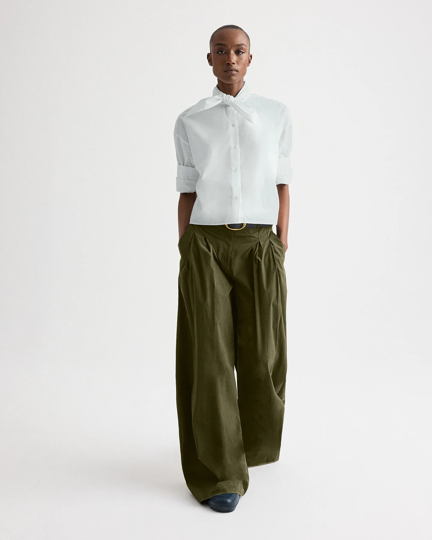 Tie One On Shirt in Vintage Washed Poplin - Image 2