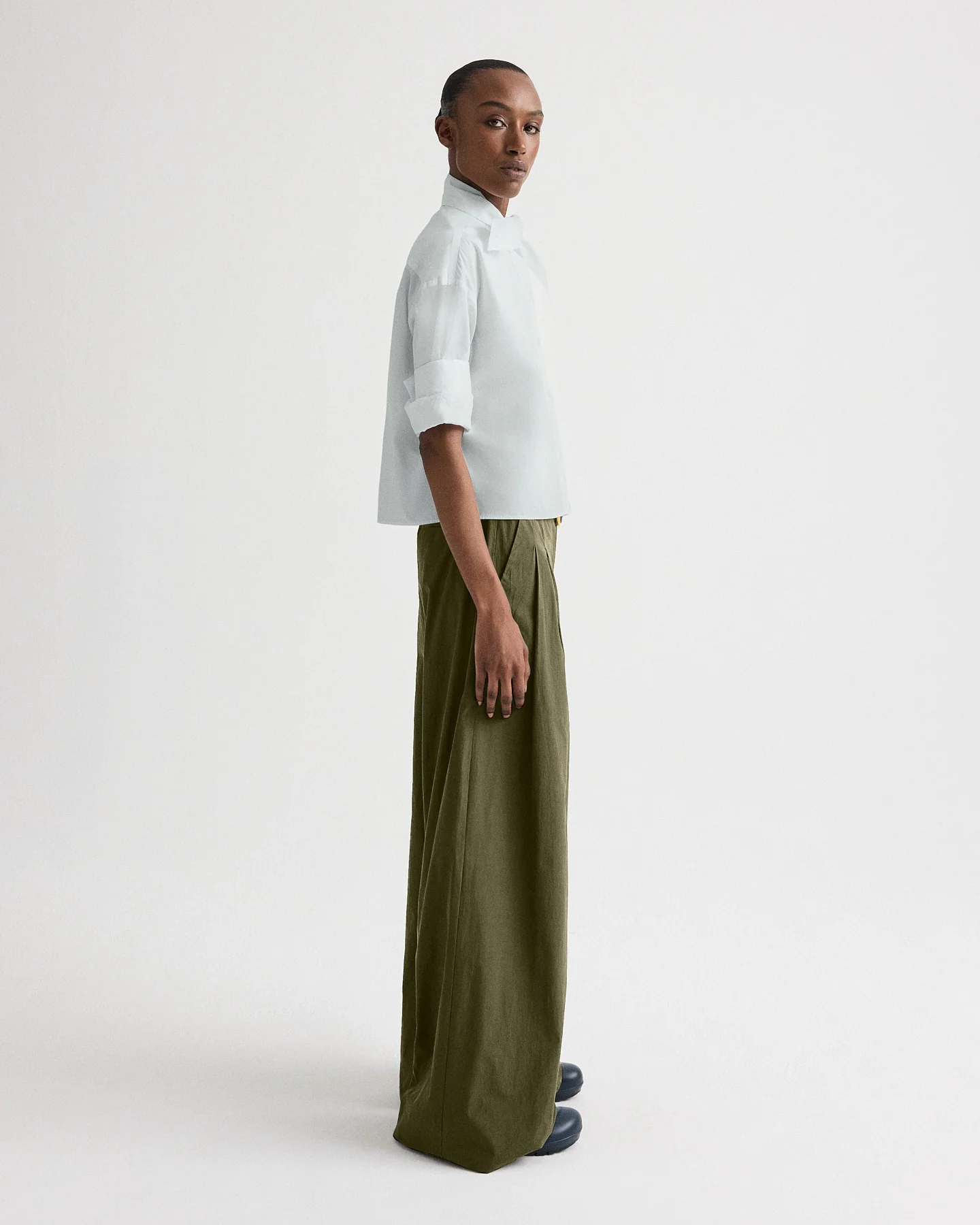 Tie One On Shirt in Vintage Washed Poplin - Image 3
