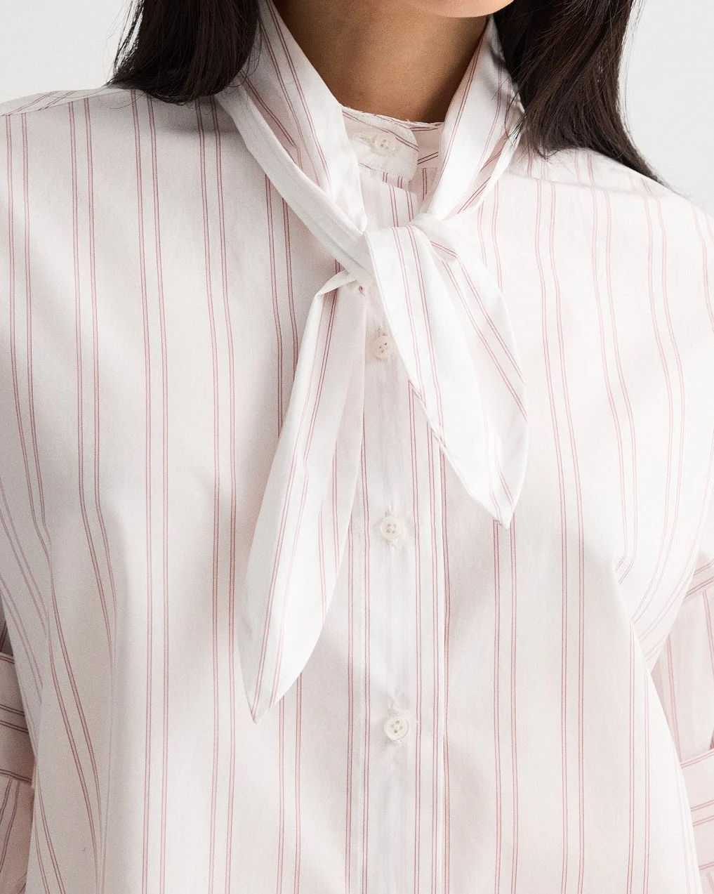 Tie One On Shirt in Drop Needle Double Stripe - Image 2