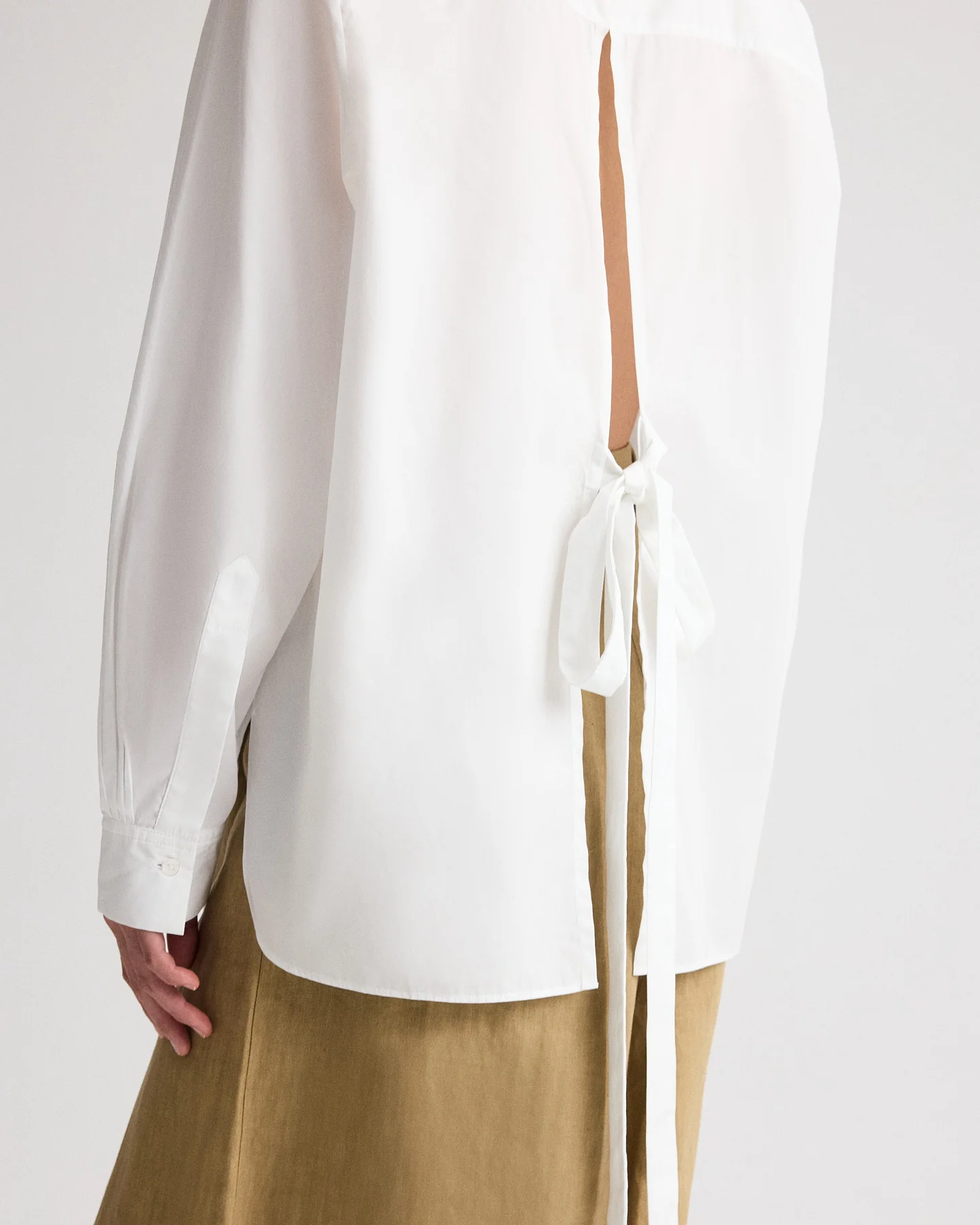Tied Down Shirt in Superfine Cotton Shirting - Image 2
