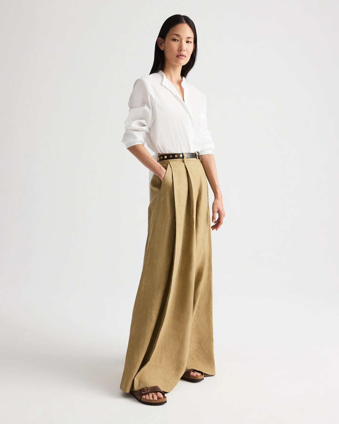 Tied Down Shirt in Superfine Cotton Shirting - Image 4
