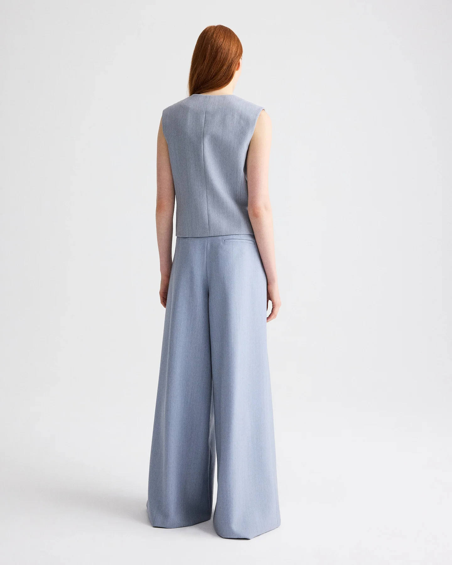 Tyler Vest in Compact Wool Suiting - Image 5