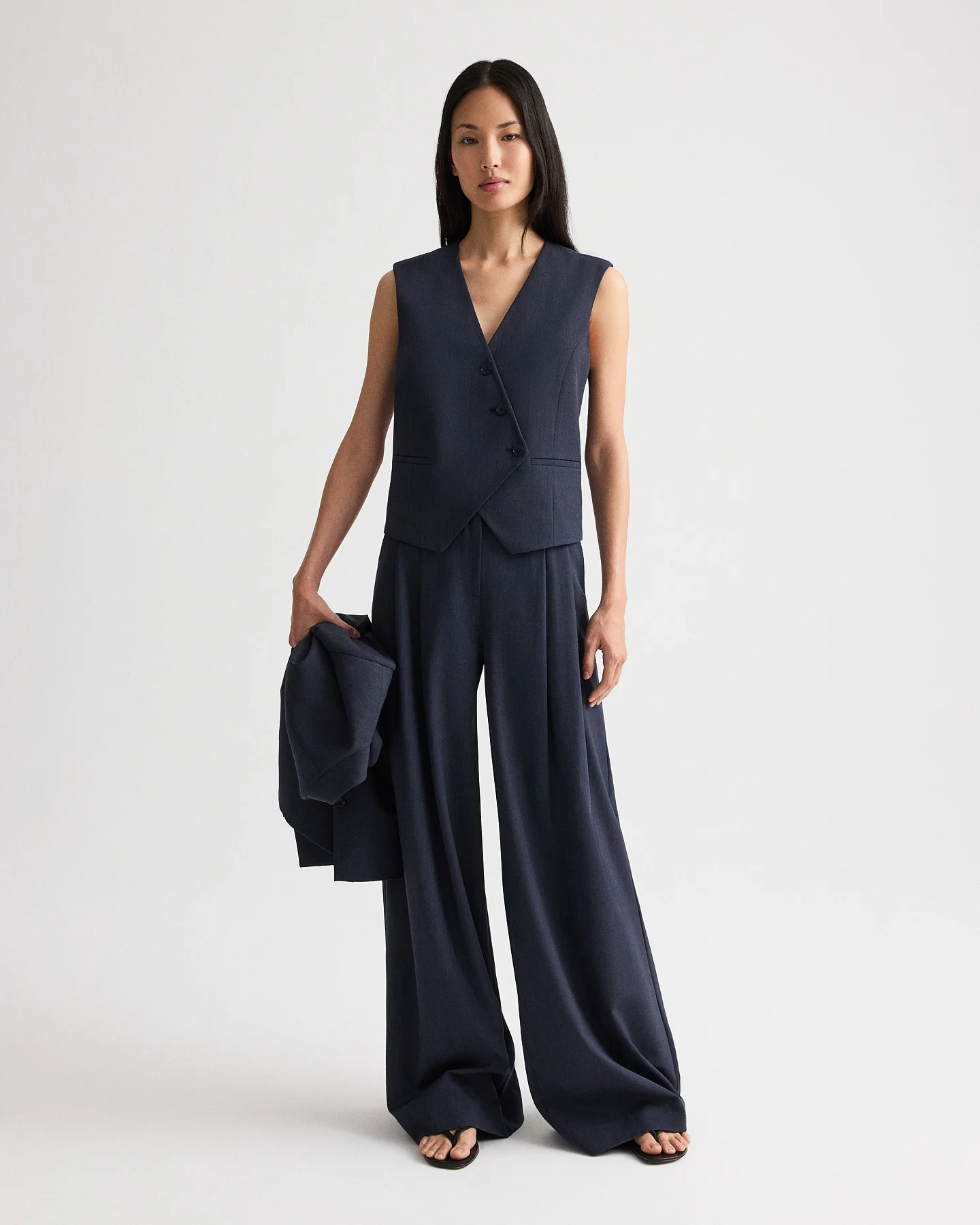 Tyler Vest in Italian Wool Twill - Image 3
