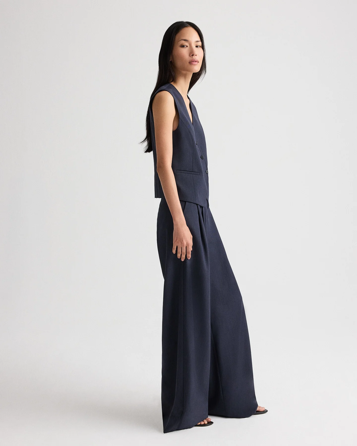 Tyler Vest in Italian Wool Twill - Image 4