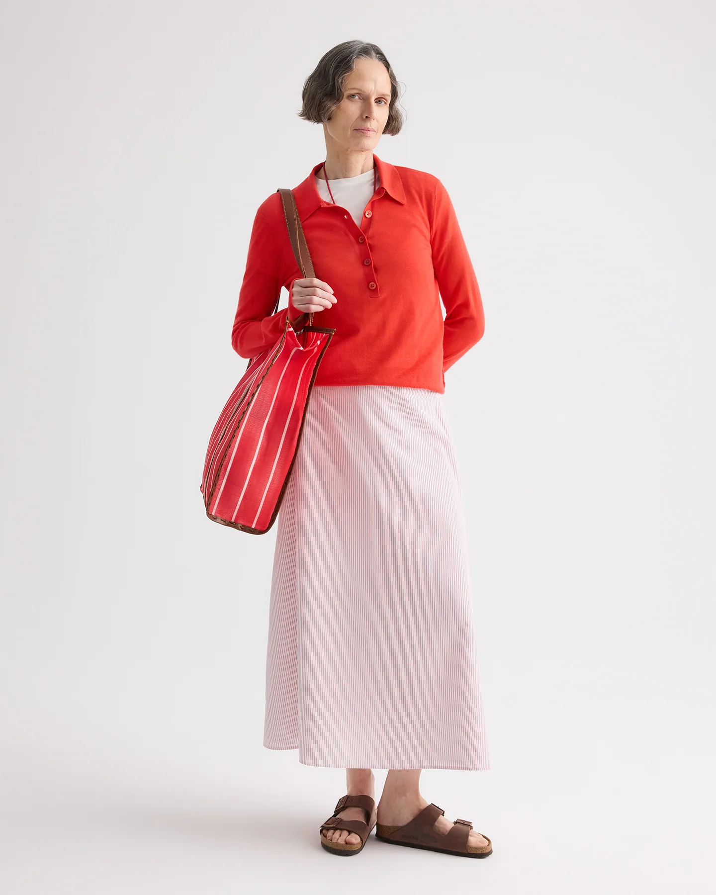 Uma Henley Sweater in Cashmere - Image 3