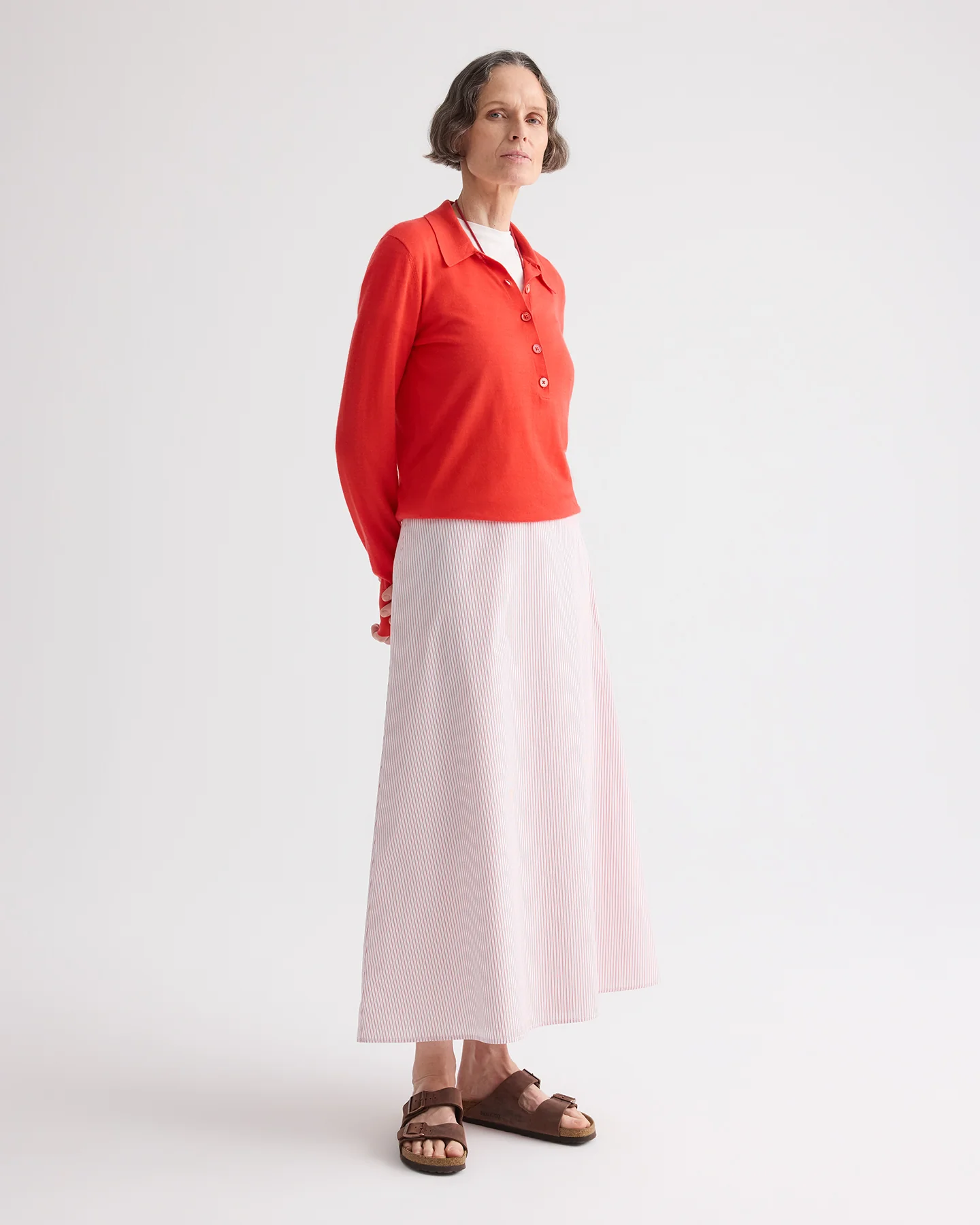 Uma Henley Sweater in Cashmere - Image 4