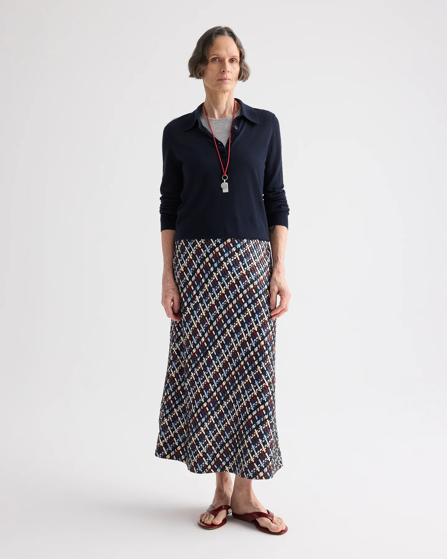 Uma Henley Sweater in Cashmere - Image 3