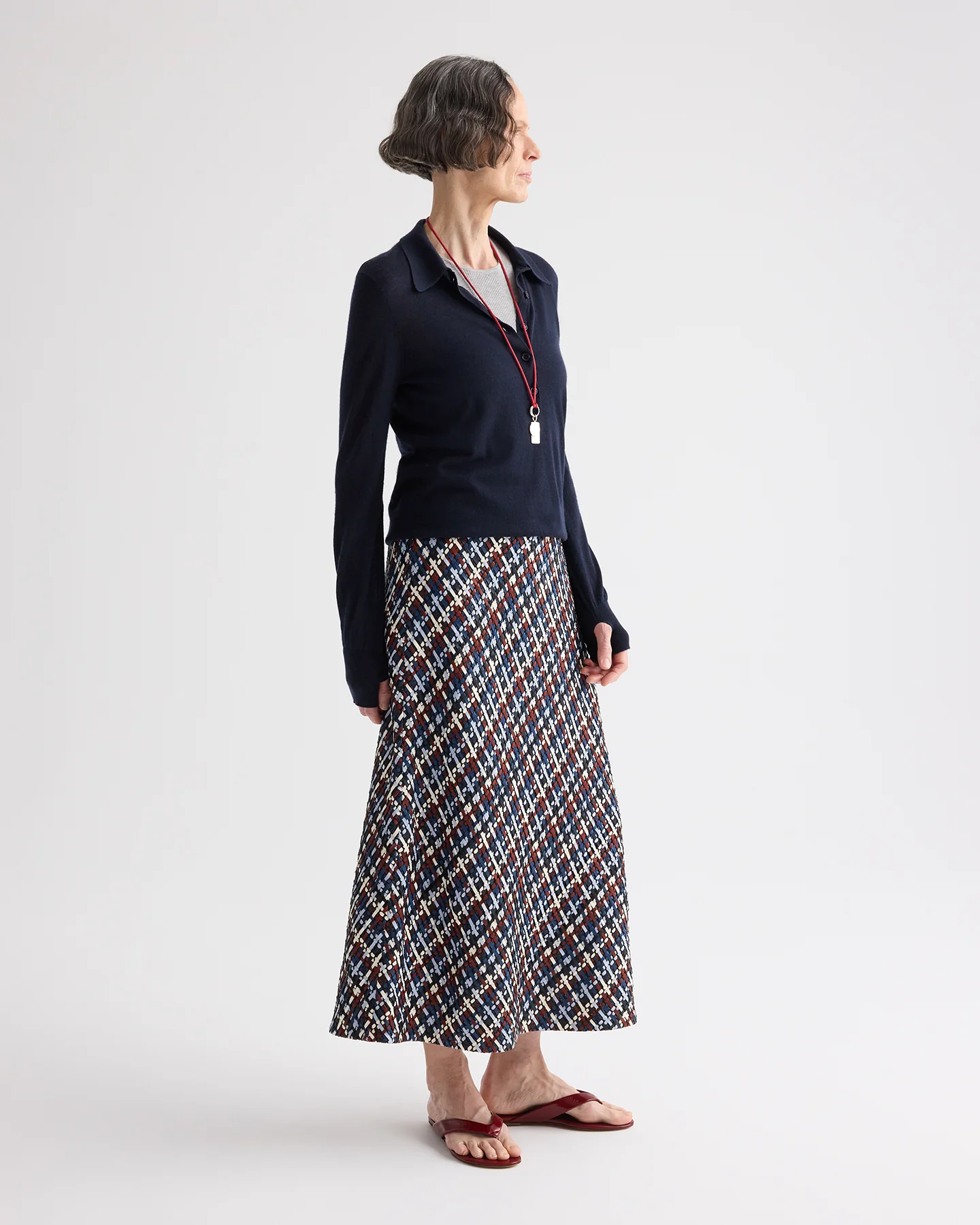 Uma Henley Sweater in Cashmere - Image 4