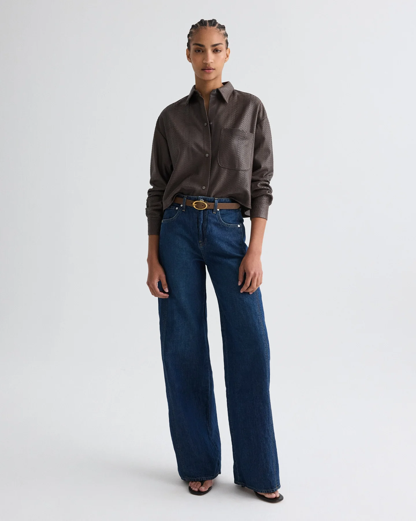 West 11th St. Jean in Linen Cotton Denim - Image 3