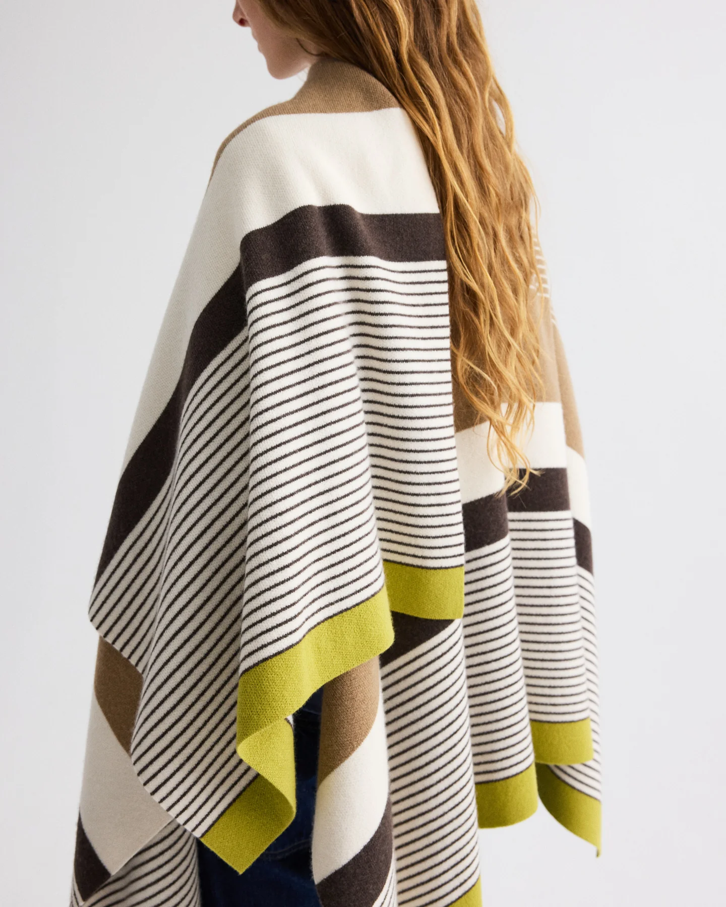 Wrapped Around Poncho in Cashmere - Image 3
